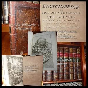 Image du vendeur pour Encyclopdie, ou Dictionnaire Raisonn des Sciences, des Arts et des Mtiers mis en vente par Calligrammes Libreria Antiquaria