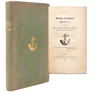 Bild des Verkufers fr Ballads of Archery, Sonnets, etc. zum Verkauf von James Cummins Bookseller, ABAA