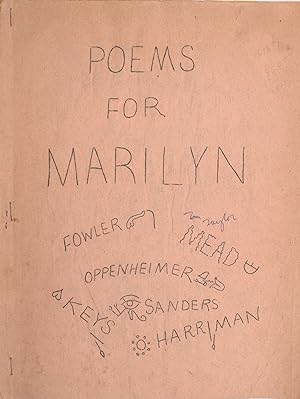 Image du vendeur pour Poems for Marilyn mis en vente par James Cummins Bookseller, ABAA