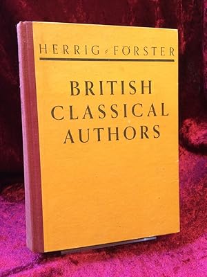 Imagen del vendedor de British classical Authors. With biographical notices. With an appendix of recent English authors. a la venta por Altstadt-Antiquariat Nowicki-Hecht UG