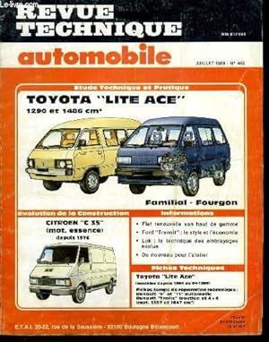 Image du vendeur pour REVUE TECHNIQUE AUTOMOBILE N 469 - Toyota Lite Ace 1290 et 1486 cm , familia, fourgon, Citroen C 35 (mot. essence) depuis 1976 mis en vente par Le-Livre