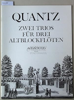 Bild des Verkufers fr Zwei Trios fr drei Altblockflten. [= BP 481] Hrsg. v. Grete Zahn. zum Verkauf von Antiquariat hinter der Stadtmauer