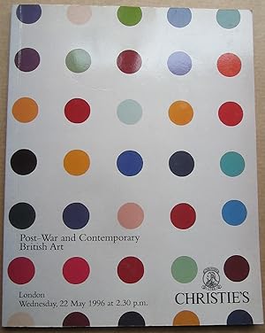 CHRISTIE'S POST-WAR & CONTEMPORARY BRITISH ART P/B 22 WED MAY 1996