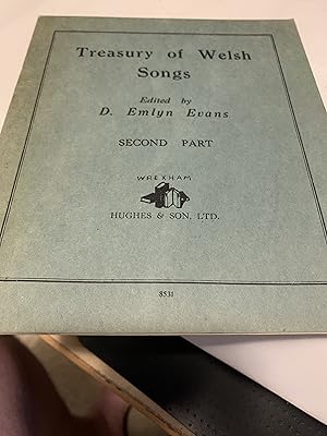 Seller image for Treasury Of Welsh Songs, Second Part Evans, for sale by Cotswold Rare Books