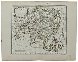 L'ASIE. [Original copper engraved map, 1778]: