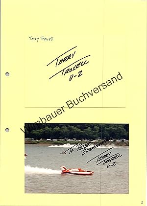 2x Original Autogramm Terry Troxell Racing driver /// Autogramm Autograph signiert signed signee