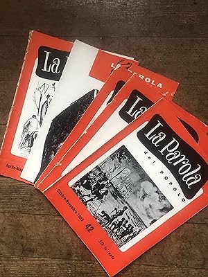 La Parola del Popolo. Issues number 42, 43, 44 (parts A and B) and 45. 1959-1960