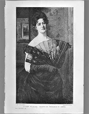 Seller image for A Lady In Black, Illustration for sale by Legacy Books II