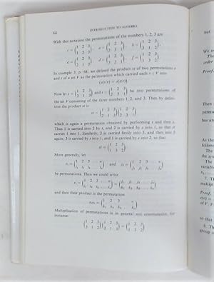 Seller image for Introduction to Algebra. for sale by Plurabelle Books Ltd