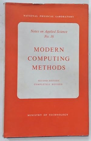 Seller image for Modern Computing Methods. Second Edition. for sale by Plurabelle Books Ltd