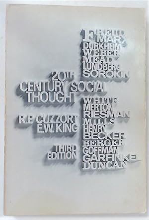 Seller image for 20th Century Social Thought. Third Edition. for sale by Plurabelle Books Ltd