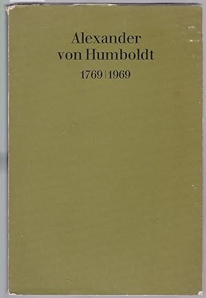 Bild des Verkufers fr Alexander von Humboldt. 1769/1969 zum Verkauf von Graphem. Kunst- und Buchantiquariat