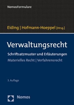 Bild des Verkufers fr Verwaltungsrecht : Schriftsatzmuster und Erluterungen zum Verkauf von AHA-BUCH GmbH