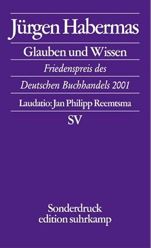 Imagen del vendedor de Glaube und Wissen a la venta por Wegmann1855