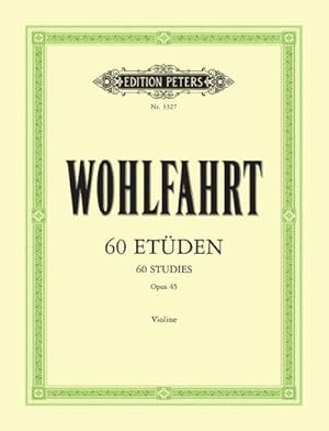 Seller image for 60 Etden fr Violine solo op. 45 for sale by Wegmann1855