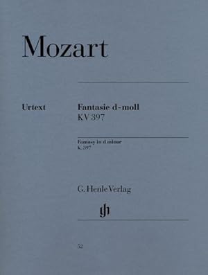 Bild des Verkufers fr Mozart, Wolfgang Amadeus - Fantasie d-moll KV 397 (385g) zum Verkauf von Wegmann1855