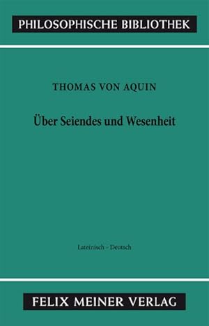 Seller image for ber Seiendes und Wesenheit. De Ente et Essentia for sale by Wegmann1855