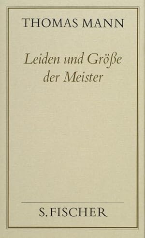 Seller image for Leiden und Gre der Meister ( Frankfurter Ausgabe) for sale by Wegmann1855