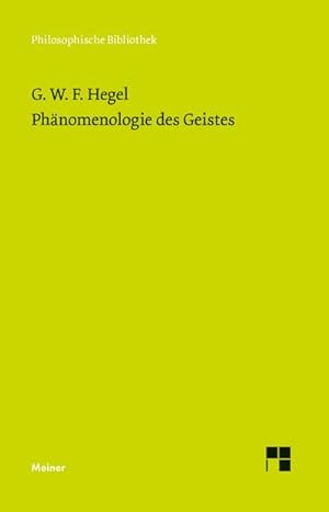 Seller image for Phnomenologie des Geistes for sale by Wegmann1855