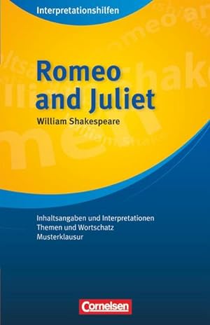 Seller image for Romeo and Juliet. Interpretationshilfe for sale by Wegmann1855