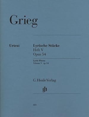 Image du vendeur pour Grieg, Edvard - Lyrische Stcke Heft V, op. 54 mis en vente par Wegmann1855