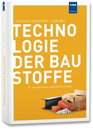 Seller image for Technologie der Baustoffe for sale by Wegmann1855
