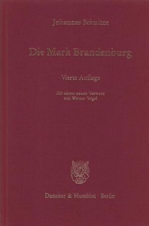 Seller image for Schultze, J: Mark Brandenburg for sale by Wegmann1855