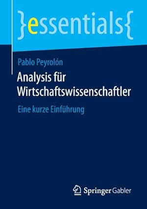 Seller image for Analysis fr Wirtschaftswissenschaftler for sale by Wegmann1855