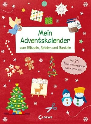 Bild des Verkufers fr Mein Adventskalender zum Rtseln, Spielen und Basteln zum Verkauf von Wegmann1855
