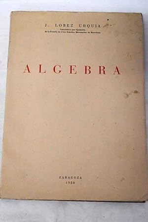 Imagen del vendedor de lgebra a la venta por Alcan Libros