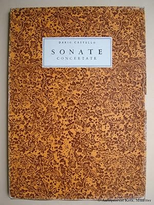 Bild des Verkufers fr Sonate concertate. In stil moderno, per sonar nel Organo, overo spineta con diversi Instrumenti. A 2 e 3 voci. Venezia 1658. (Canto primo/ Canto secondo/ Basso/ Partittura). 4 Teile (im Schuber). Prima ristampa. zum Verkauf von Antiquariat Hans-Jrgen Ketz