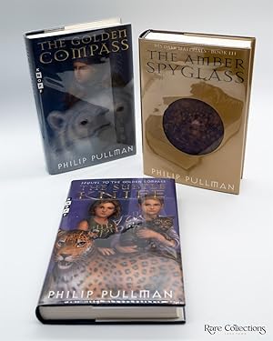 Seller image for The Golden Compass, the Subtle Knife, the Amber Spyglass (His Dark Materials) - all Signed First Printings with Custom Slipcase for sale by Rare Collections