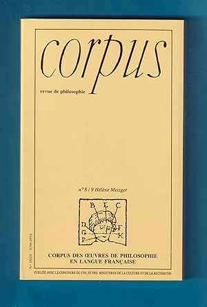 Bild des Verkufers fr N8-9 zum Verkauf von Librairie Philosophique J. Vrin