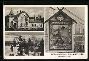 Ansichtskarte Stadtoldendorf, RAD-Lager Abtlg. 5 /185