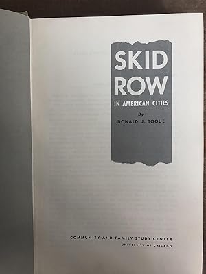 Skid Row in American Cities