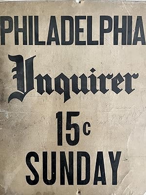 Mid Century Sunday Philadelphia Inquirer Poster