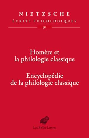 Homère et la philologie classique. Encyclopédie de la philologie classique
