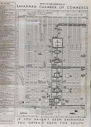 Map of Downtown Savannah Georgia