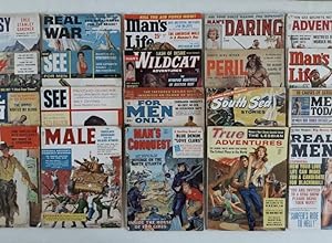 Seller image for A Grouping of Twenty [20] Mid-Century Men's Action and Adventure Magazines for sale by 32.1  Rare Books + Ephemera, IOBA, ESA