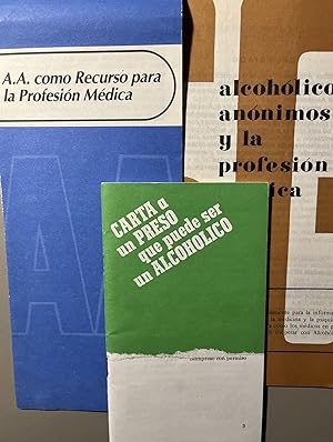 A Grouping of Three [3] Spanish Language Alcoholics Anonymous Pieces of Ephemera: "Carta a un Pre...