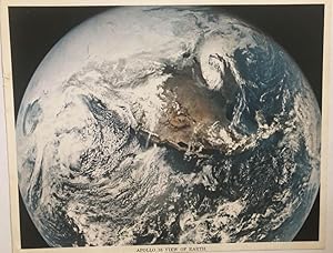 NASA Apollo 16 Color Photo View of the Earth