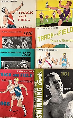 A Grouping of Eight [8] Official [1966 through 1972] NCAA Sports Rules and Records Books from The...