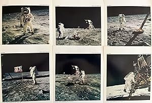 Twelve Official NASA Apollo 11 Moon Landing Photographs Portraits include Neil Armstrong and Mich...