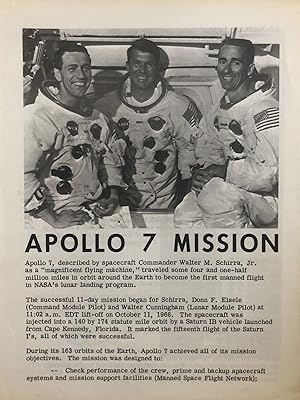 Seller image for A Grouping of Eight NASA Mission Reports. Washington D.C., Government Printing Office and Cleveland, O., NASA, 1968-1973 Softcover. Reports for various Apollo and Skylab missions. All in Very Near Fine or Fine condition for sale by 32.1  Rare Books + Ephemera, IOBA, ESA