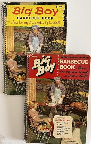 Two Mid-Century Big Boy Barbecue Cookbooks: Shows How Easy It Is To Cook on Spit or Grill