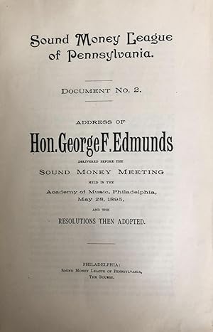 Sound Money League of Pennsylvania: Document No. 2