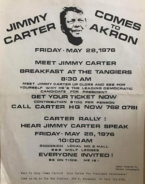 Jimmy Carter Comes to Akron, Friday May 28, 1976