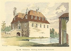 Kleeburg ('Weidesheim. Kleeburg, Ansicht des Herrenhauses.'). by ...