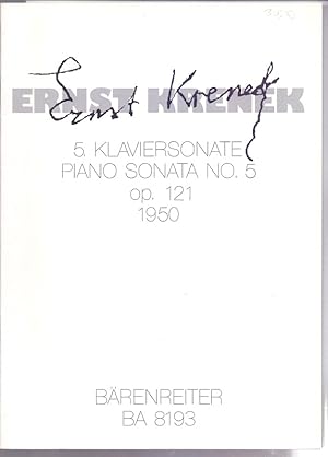 5. Klaviersonate, op. 121, 1950. Bärenreiter BA 8193.