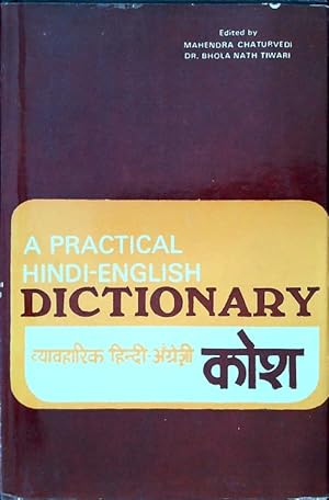 Bild des Verkufers fr A practical hindi-english dictionary zum Verkauf von Miliardi di Parole